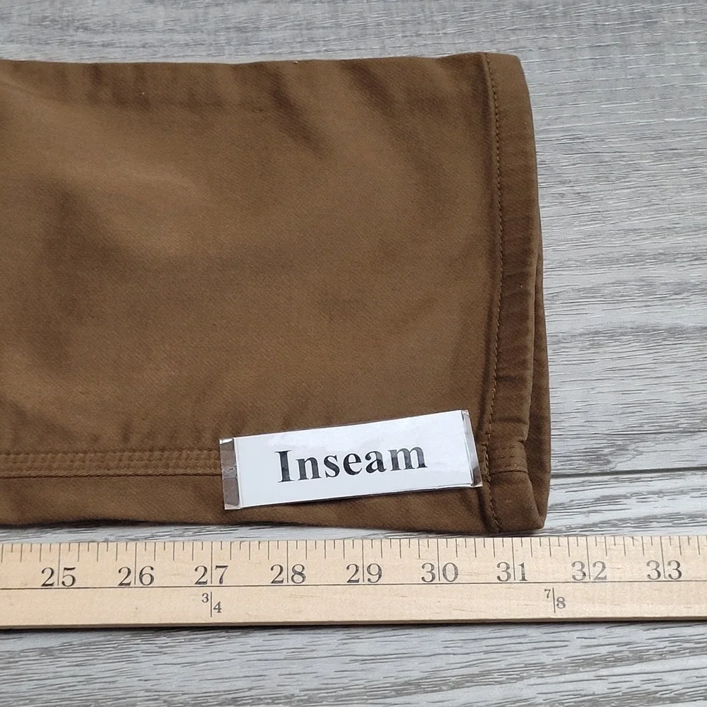 👖DU/ER DUER Pants Mens 34x32 Tan-Camel N2X Relaxed Taper Performance Stretch